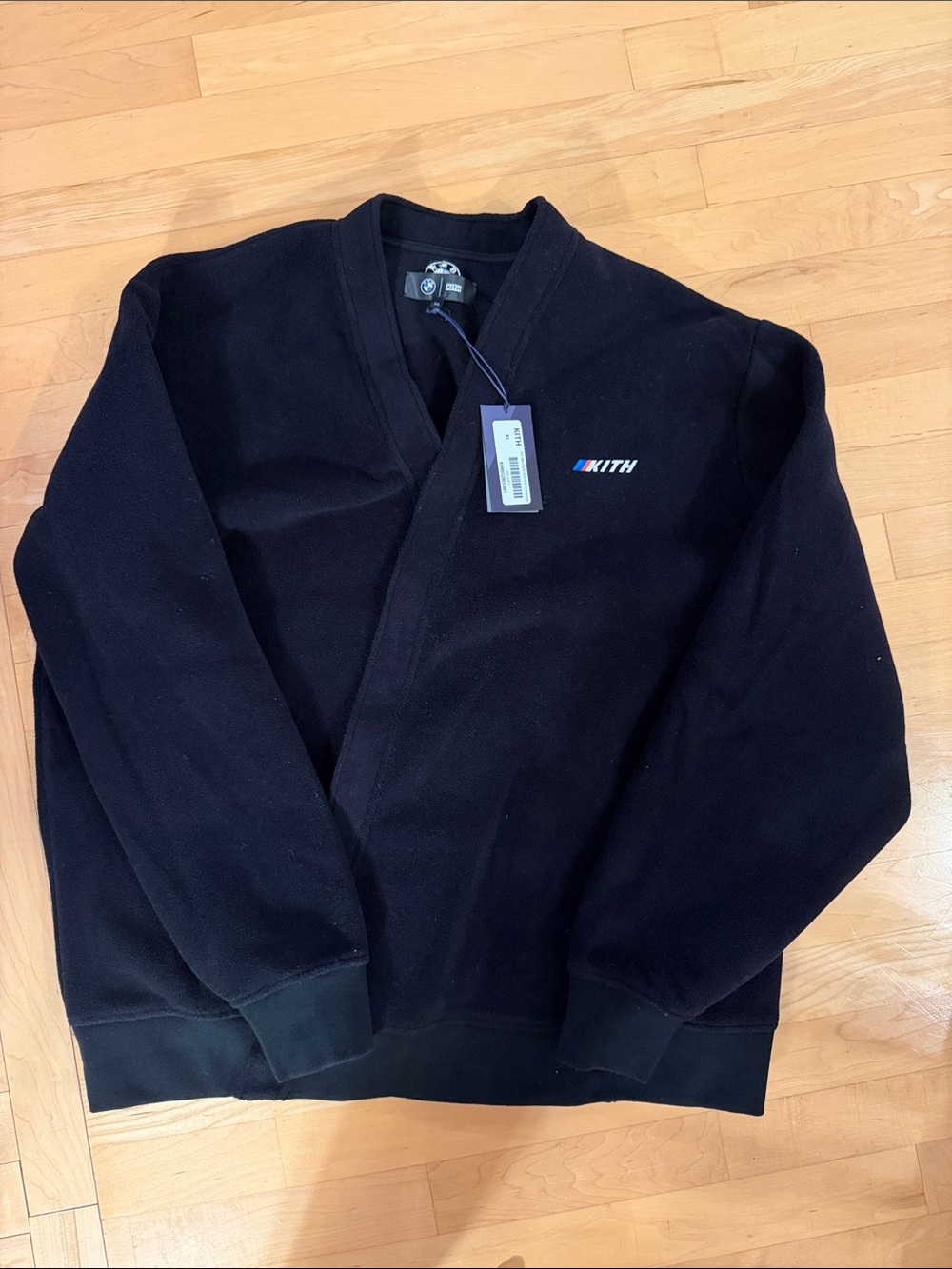 Kith Black Logo Fleece BMW collaboration